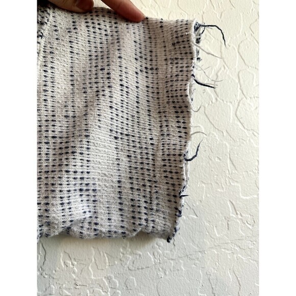 Free People Beach Short Sleeve Textured Oversized Top Woman's Size L Distressed - Picture 16 of 16